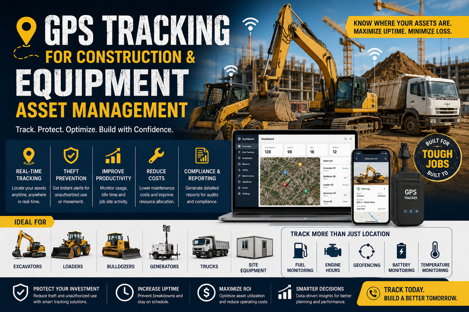 GPS Tracking for Construction & Equipment Asset Management