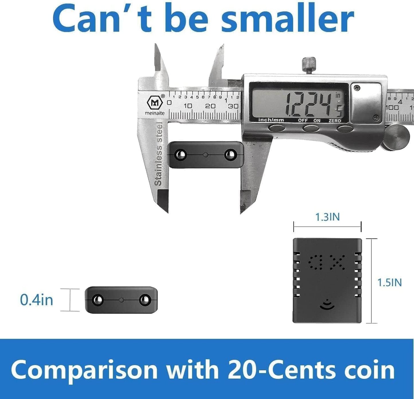 Mini 4K WiFi Hidden Camera – Portable Nanny Cam with Night Vision & Motion Detection