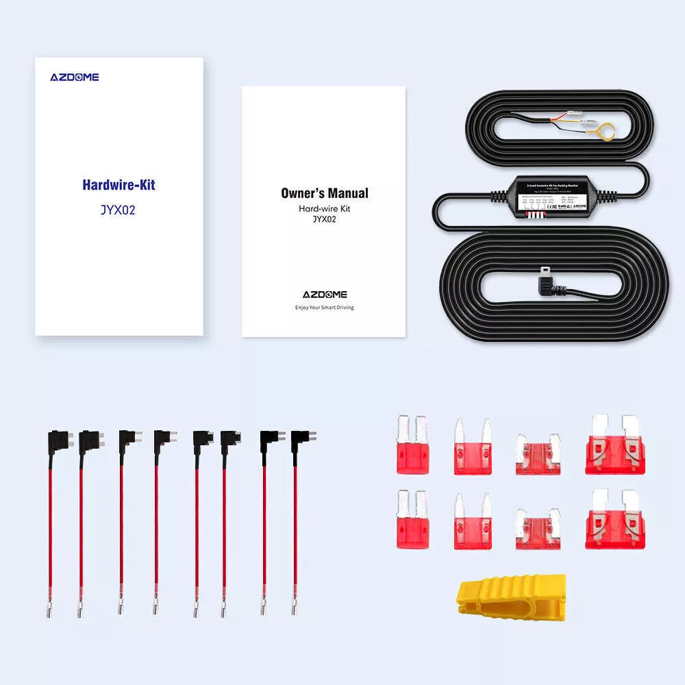 AZDOME JYX02 Mini USB HardWire Kit 12-24V 5V/3A M550 PG02S GS63H PG16S Dash cam