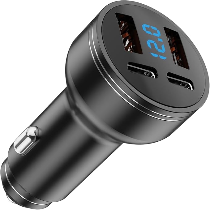 UGREEN 130W 3-Port USB-C Car Charger | PD 100W, Fast Charging, LED Light, 100W Cable Included - Techtonika Autolink