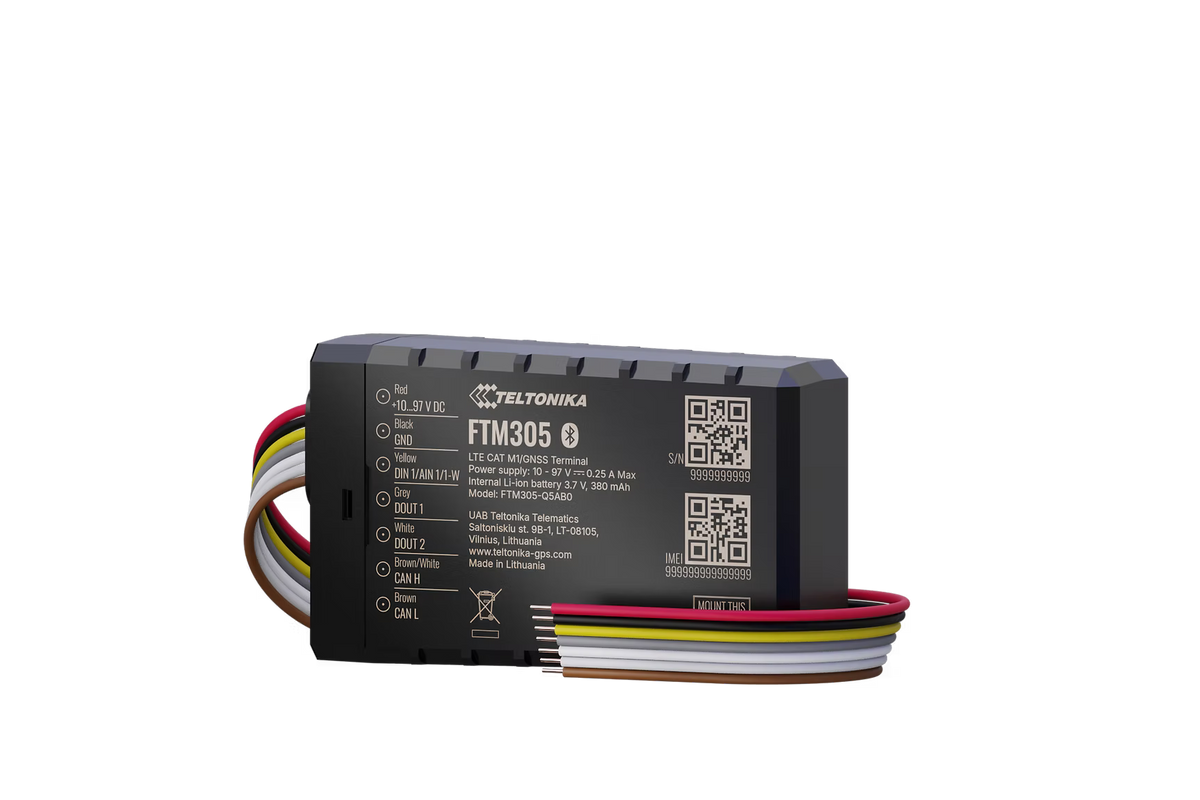 Techtonika FTC305 4G GPS E-Mobility Tracker - Rugged IP67 Tracker for Electric Vehicles