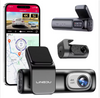 Lindu D600 Dual Lens Car DVR 4K + 1080P Front and Rear Dash Cam with 5.8G Wi-Fi, GPS Tracker, and ADAS Black Box