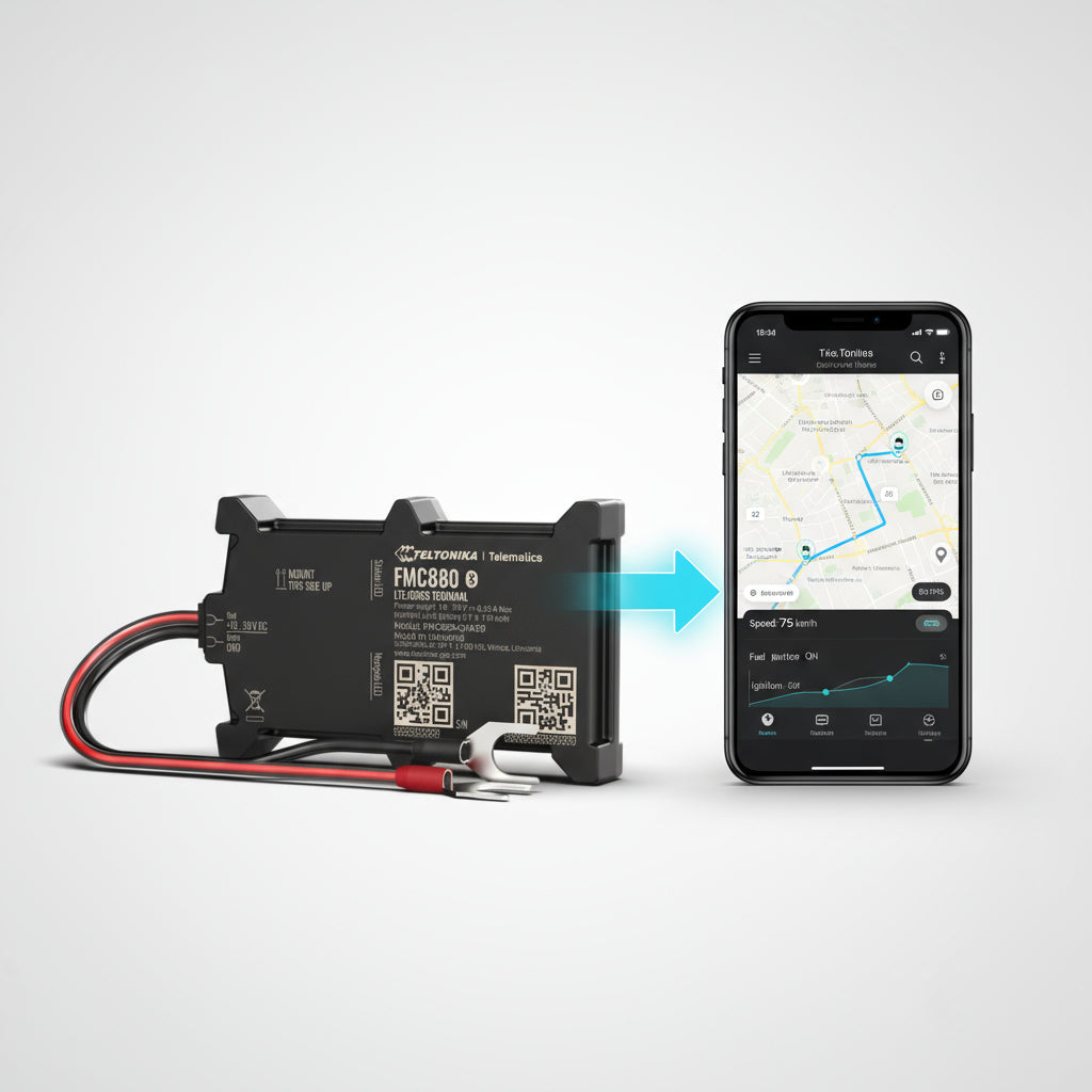 Techtonika FMM880 4G LTE Cat M1 GPS Tracker – Easy Install Fleet Monitoring