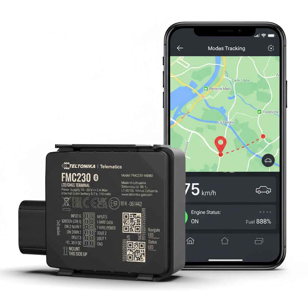 Techtonika FMC230 4G GPS Tracker – Rugged IP67 Vehicle Tracker for Fleet