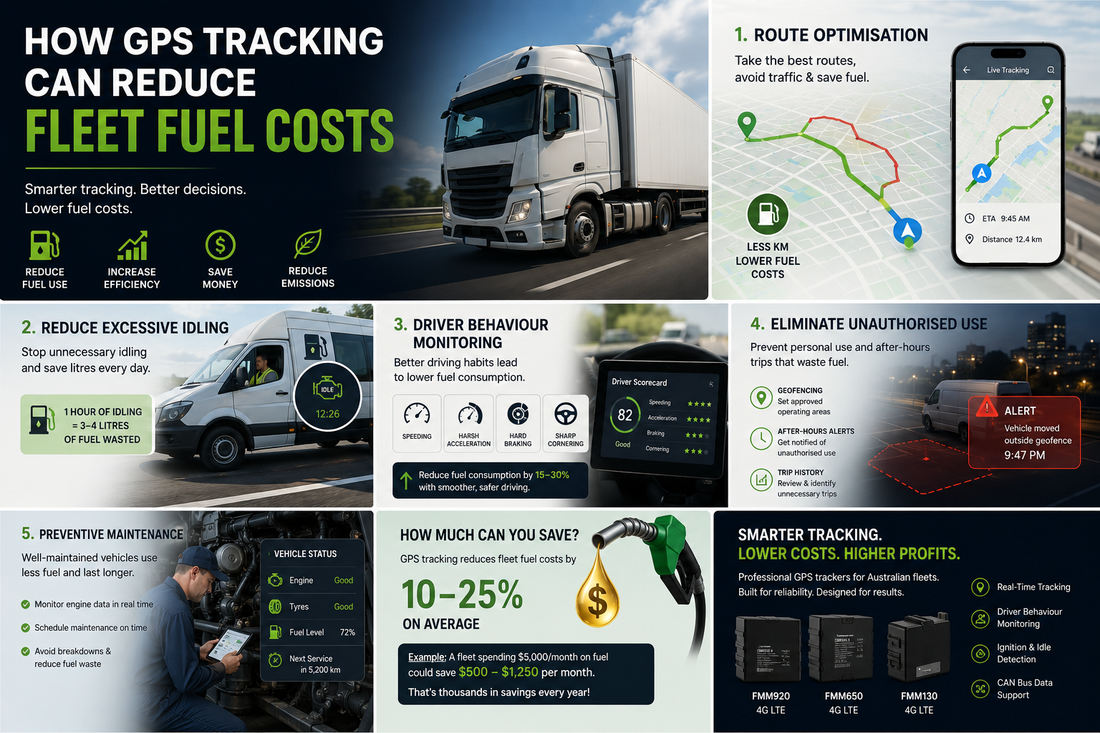 How GPS Tracking Can Reduce Fleet Fuel Costs
