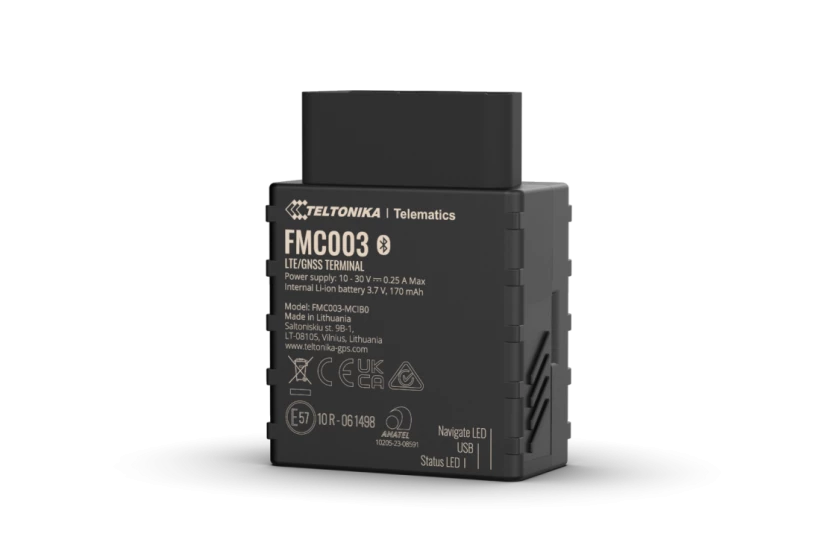 Teltonika FMC003 4G LTE Cat 1 Advanced OBDII Tracker with Bluetooth | 4G LTE Cat 1 tracker with OBD OEM data reading