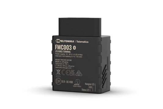 Teltonika FMC003 4G LTE Cat 1 Advanced OBDII Tracker with Bluetooth | 4G LTE Cat 1 tracker with OBD OEM data reading