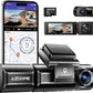 AZDOME M550 Pro 5.8Ghz WiFi 2/3 Channel Dash Cam 4K+1080P Built-in GPS 3.19" IPS Screen Car DVR IR