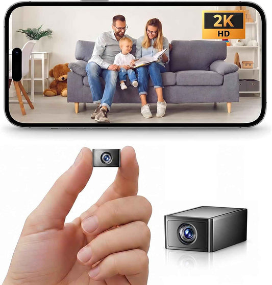 Mini 2K WiFi Security Camera – Wireless Indoor Camera with Night Vision & Motion Detection
