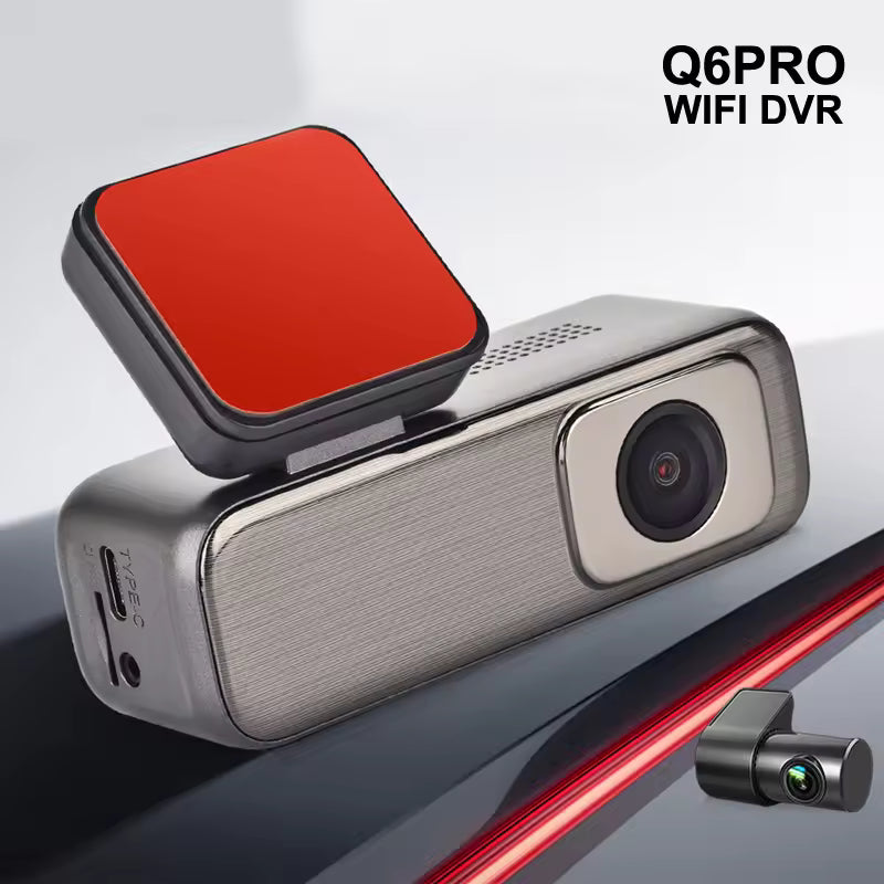 2K Dual Lens Dash Cam with 1.47-Inch IPS Screen, WIFI, 150° Wide Angle, 1080P Video Recorder and Rear Camera