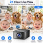Mini 2K WiFi Security Camera – Wireless Indoor Camera with Night Vision & Motion Detection