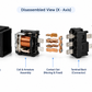 KKA-V4 40A 24V Automotive Relay 5-Pin SPST SPDT Heavy Duty Style Universal Car Auto Relay Switch with Socket