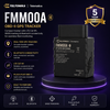 Teltonika FMM00A OBD-II GPS Tracker with features and 5-year warranty on a dark background