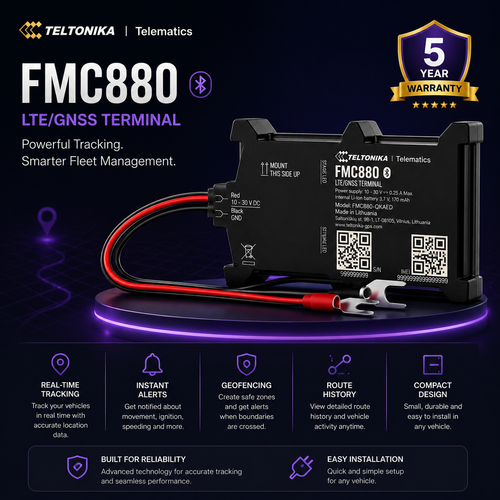 Teltonika FMM880 GPS Tracker - Advanced 4G LTE Solution for Smarter Fleet Management