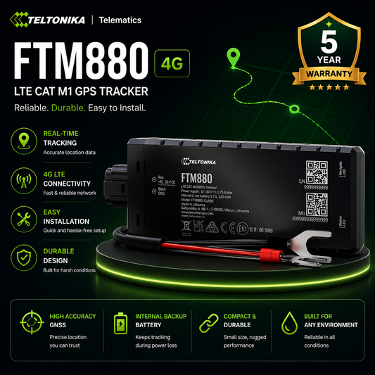 Techtonika FTC880 4G LTE GPS Tracker for Fleet & Asset Management