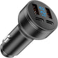 UGREEN 130W 3-Port USB-C Car Charger | PD 100W, Fast Charging, LED Light, 100W Cable Included - Techtonika Autolink