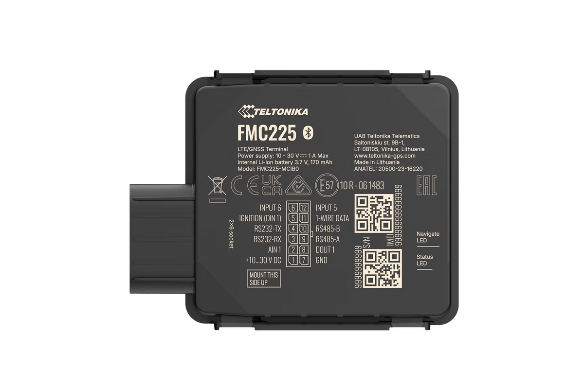 FMC225 4G GPS Vehicle Tracker – IP67 Dual SIM Fleet