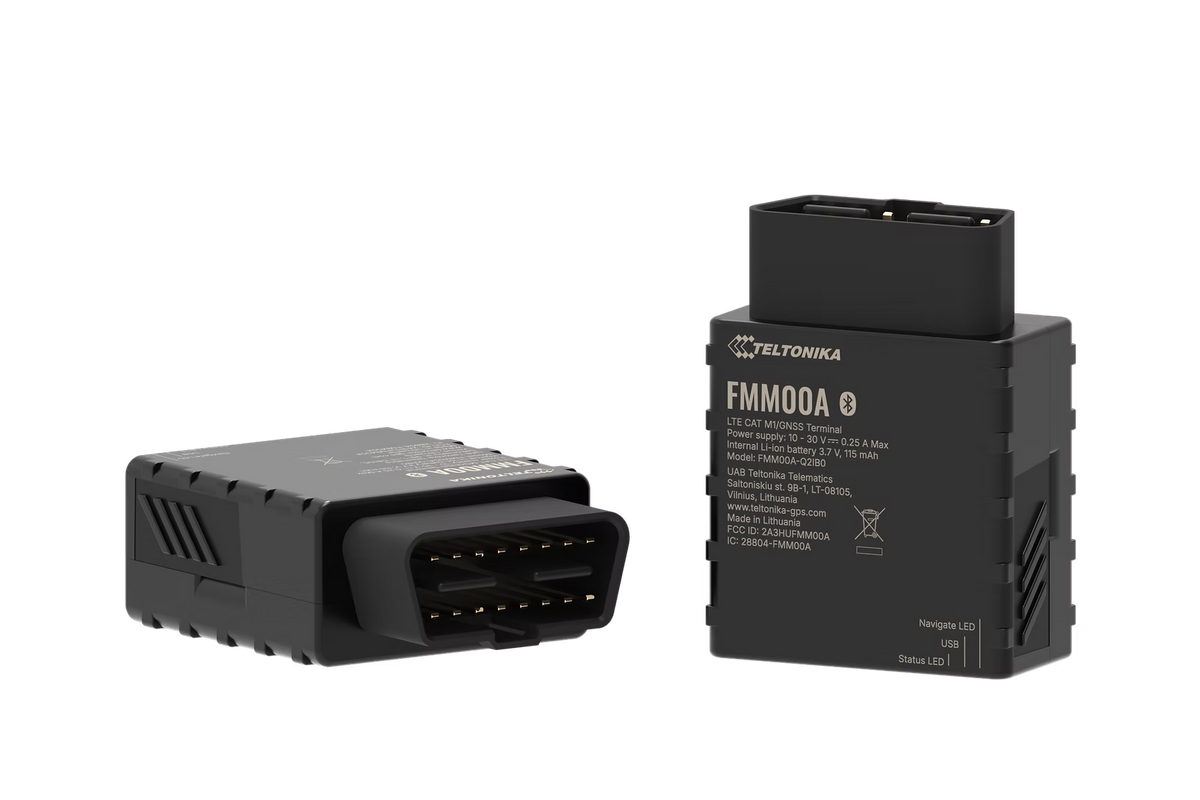 Teltonika FMM00A OBDII Tracker | 4G LTE Cat 1 Advanced OBDII Tracker with Bluetooth for OEM Data Reading