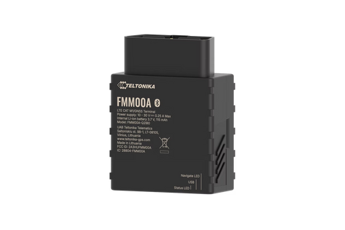 Teltonika FMM00A OBDII Tracker | 4G LTE Cat 1 Advanced OBDII Tracker with Bluetooth for OEM Data Reading