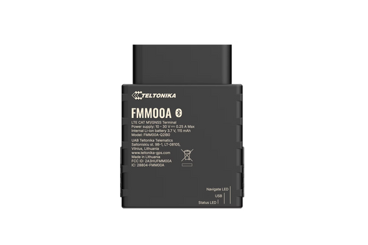 Teltonika FMM00A OBDII Tracker | 4G LTE Cat 1 Advanced OBDII Tracker with Bluetooth for OEM Data Reading
