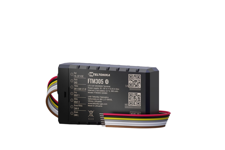 Traceur E-Mobility 4G LTE Techtonika FTM305 pour le suivi de flotte électrique et d'actifs