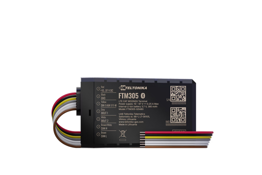 Techtonika FTC305 4G GPS E-Mobility Tracker - Rugged IP67 Tracker for Electric Vehicles