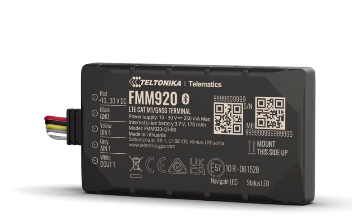 Techtonika FMM920 4G LTE Cat M1 GPS Tracker – Fleet & Vehicle Monitoring