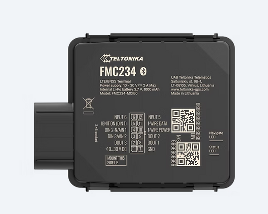 Techtonika FMC234 4G GPS Tracker with Extended Battery and IP67 Vehicle Tracking