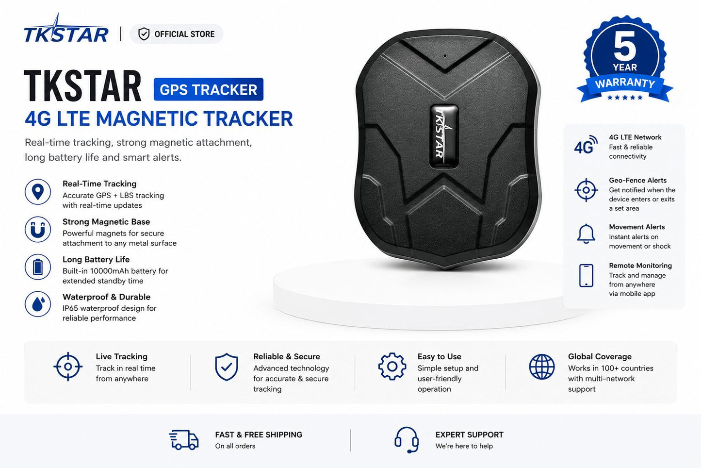 4g Autolink Spectrogram 4G GPS Tracker - TKSTAR TK905 - Reliable and Easy to Use Solution ...