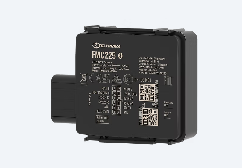 Traceur GPS 4G pour véhicules Techtonika FMC225 - Solution double SIM durable pour le suivi de flotte et de véhicules